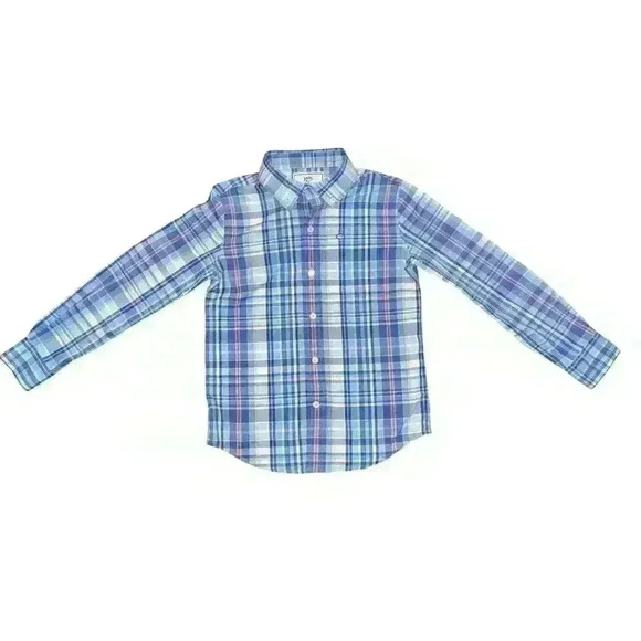 Boys Southern Tide performance Plaid Button Down Shirt Size S - Picture 1 of 4